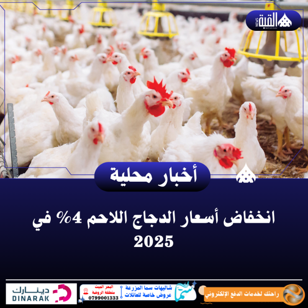 انخفاض أسعار الدجاج اللاحم 4 في 2025