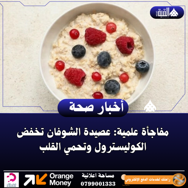 مفاجأة علمية: عصيدة الشوفان تخفض الكوليسترول وتحمي القلب