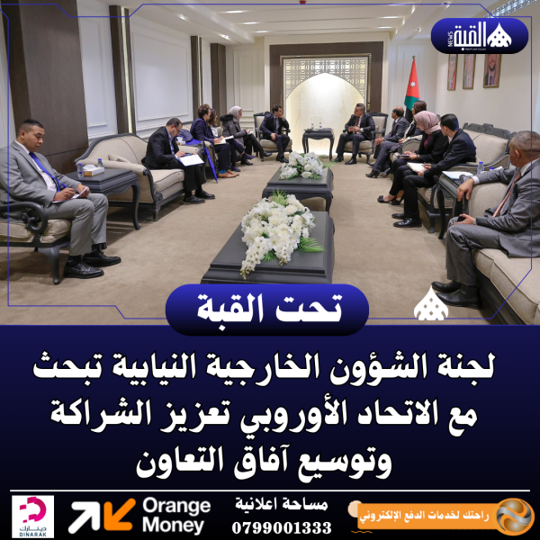 لجنة الشؤون الخارجية النيابية تبحث مع الاتحاد الأوروبي تعزيز الشراكة وتوسيع آفاق التعاون