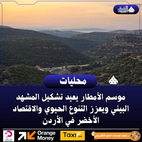 موسم الأمطار يعيد تشكيل المشهد البيئي ويعزز التنوع الحيوي والاقتصاد الأخضر في الأردن