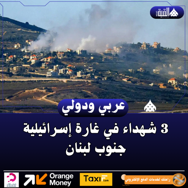 3 شهداء في غارة إسرائيلية جنوب لبنان
