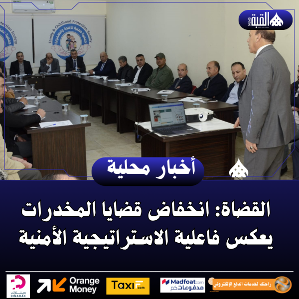 القضاة: انخفاض قضايا المخدرات يعكس فاعلية الاستراتيجية الأمنية