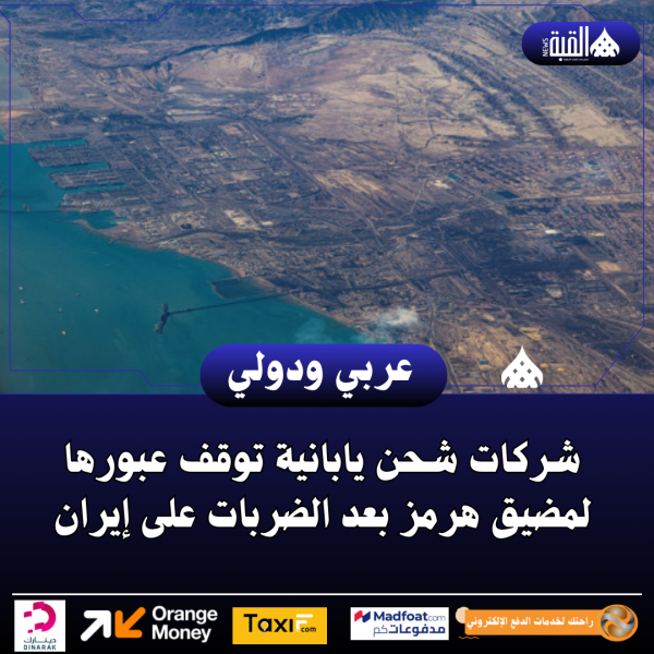 شركات شحن يابانية توقف عبورها لمضيق هرمز بعد الضربات على إيران