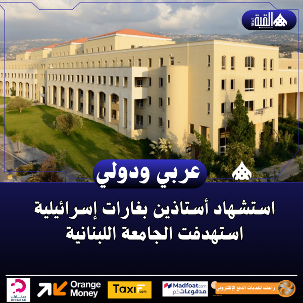 استشهاد أستاذين بغارات إسرائيلية استهدفت الجامعة اللبنانية