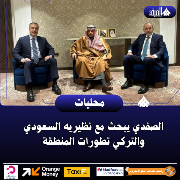 الصفدي يبحث مع نظيريه السعودي والتركي تطورات المنطقة