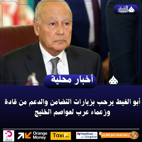 أبو الغيط يرحب بزيارات التضامن والدعم من قادة وزعماء عرب لعواصم الخليج