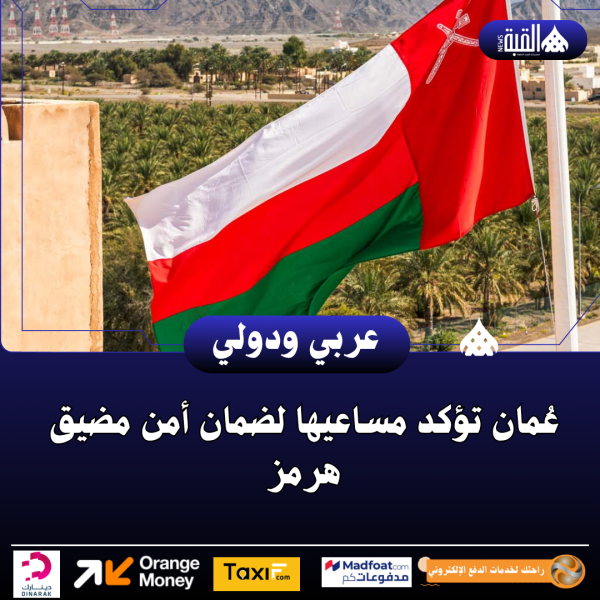 عُمان تؤكد مساعيها لضمان أمن مضيق هرمز