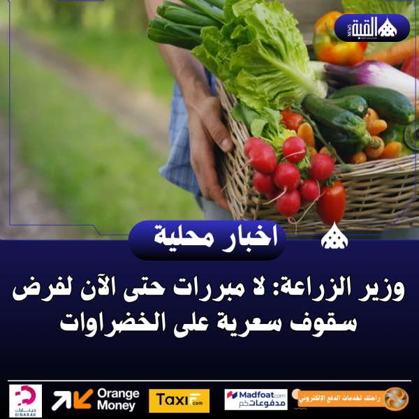 وزير الزراعة: لا مبررات حتى الآن لفرض سقوف سعرية على الخضراوات