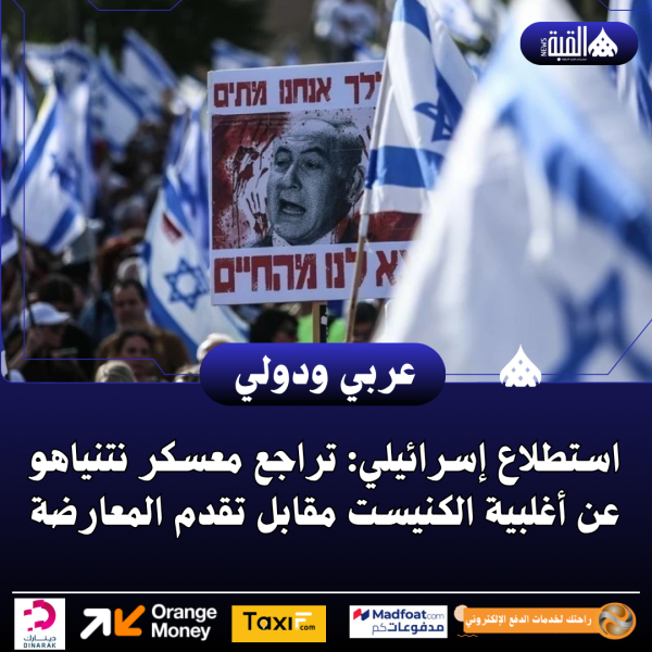 استطلاع إسرائيلي: تراجع معسكر نتنياهو عن أغلبية الكنيست مقابل تقدم المعارضة