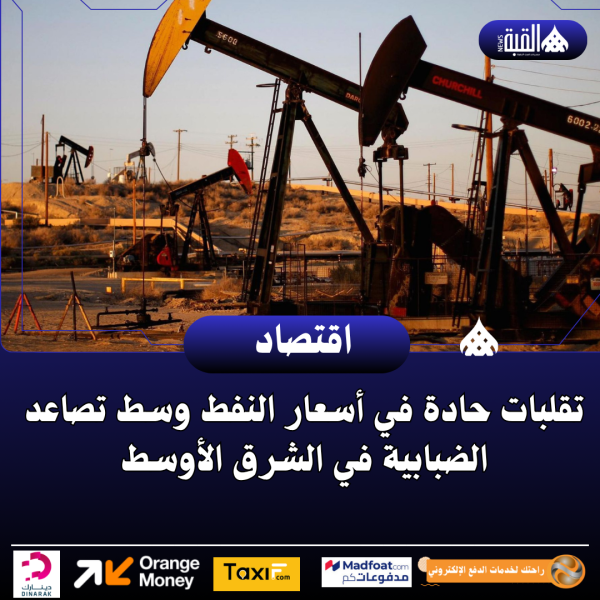 تقلبات حادة في أسعار النفط وسط تصاعد الضبابية في الشرق الأوسط