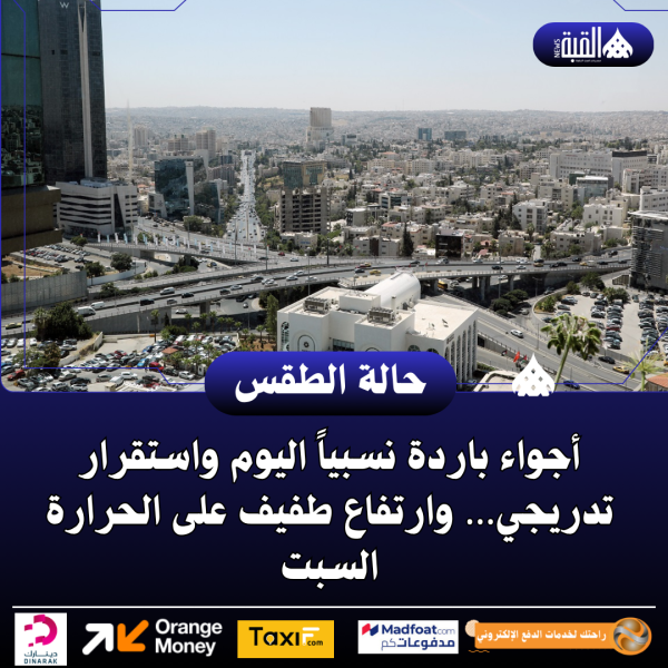 أجواء باردة نسبياً اليوم واستقرار تدريجي… وارتفاع طفيف على الحرارة السبت