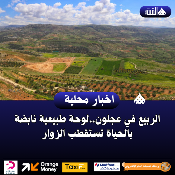 الربيع في عجلون..لوحة طبيعية نابضة بالحياة تستقطب الزوار