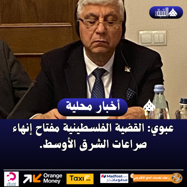 عبوي: القضية الفلسطينية مفتاح إنهاء صراعات الشرق الأوسط