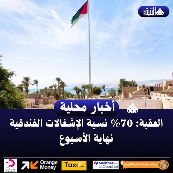 العقبة: 70 نسبة الإشغالات الفندقية نهاية الأسبوع