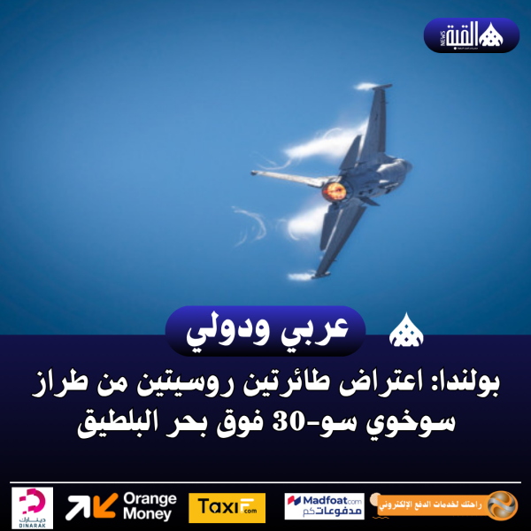 بولندا: اعتراض طائرتين روسيتين من طراز سوخوي سو30 فوق بحر البلطيق