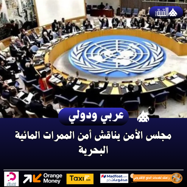 مجلس الأمن يناقش أمن الممرات المائية البحرية