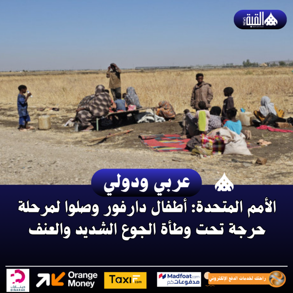 الأمم المتحدة: أطفال دارفور وصلوا لمرحلة حرجة تحت وطأة الجوع الشديد والعنف