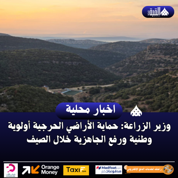 وزير الزراعة: حماية الأراضي الحرجية أولوية وطنية ورفع الجاهزية خلال الصيف