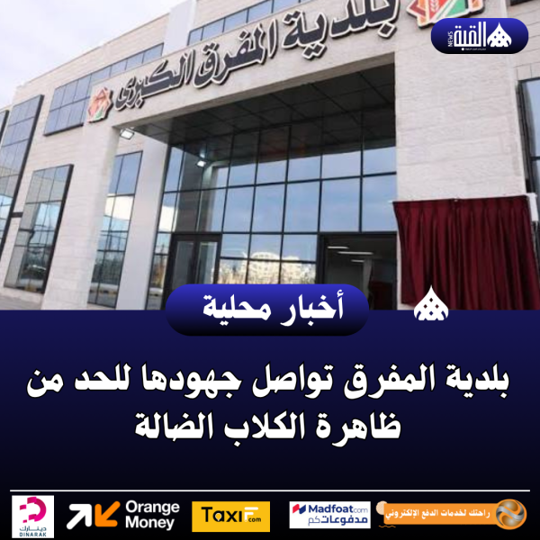 بلدية المفرق تواصل جهودها للحد من ظاهرة الكلاب الضالة