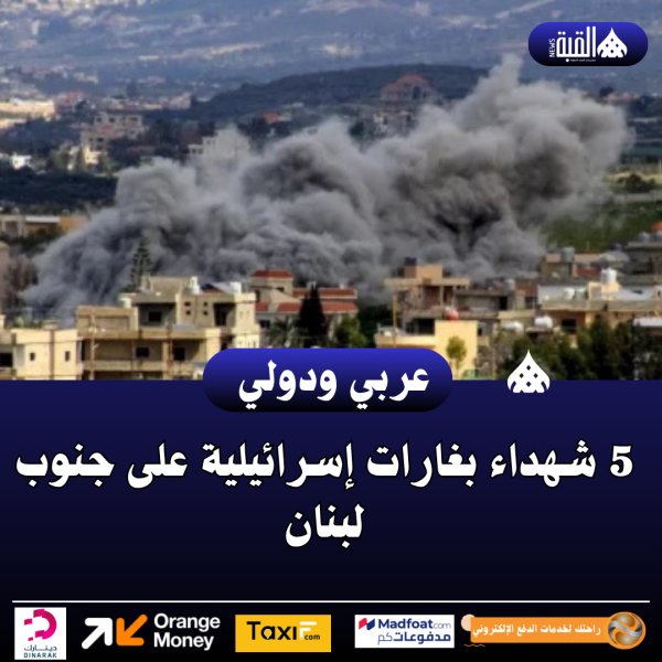 5 شهداء بغارات إسرائيلية على جنوب لبنان