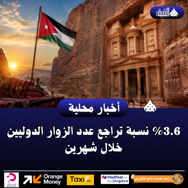 3.6 نسبة تراجع عدد الزوار الدوليين خلال شهرين