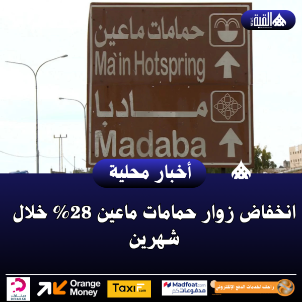 انخفاض زوار حمامات ماعين 28 خلال شهرين