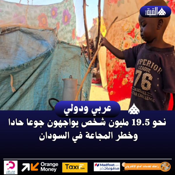 نحو 19.5 مليون شخص يواجهون جوعا حادا وخطر المجاعة في السودان