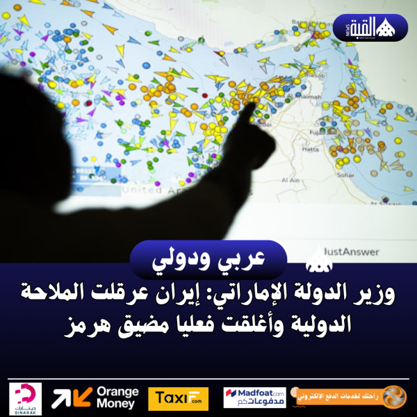 وزير الدولة الإماراتي: إيران عرقلت الملاحة الدولية وأغلقت فعليا مضيق هرمز