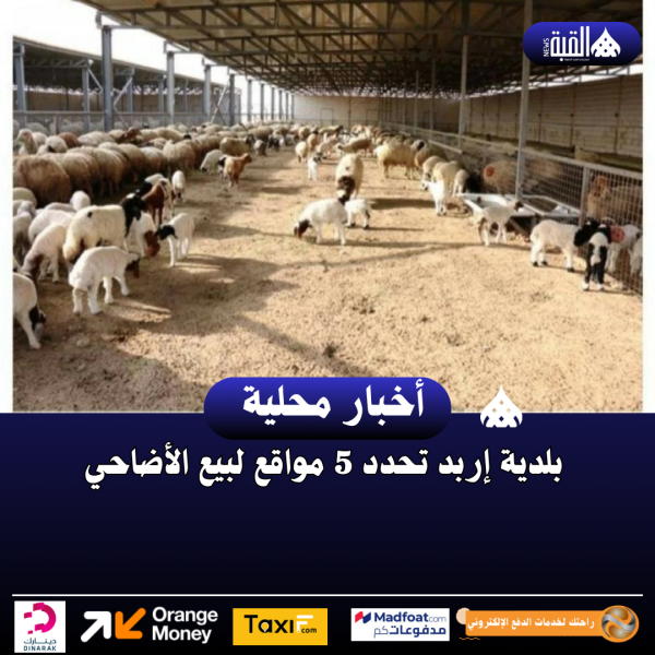 بلدية إربد تحدد 5 مواقع لبيع الأضاحي
