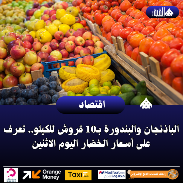 الباذنجان والبندورة بـ10 قروش للكيلو.. تعرف على أسعار الخضار اليوم الاثنين