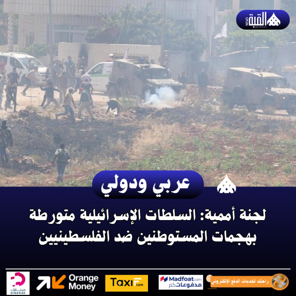 لجنة أممية: السلطات الإسرائيلية متورطة بهجمات المستوطنين ضد الفلسطينيين