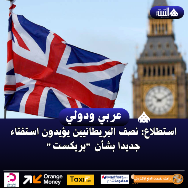 استطلاع: نصف البريطانيين يؤيدون استفتاء جديدا بشأن بريكست