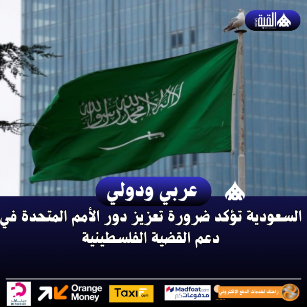 السعودية تؤكد ضرورة تعزيز دور الأمم المتحدة في دعم القضية الفلسطينية