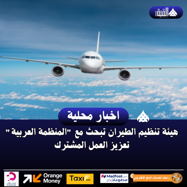 هيئة تنظيم الطيران تبحث مع المنظمة العربية تعزيز العمل المشترك