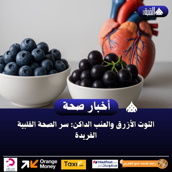 التوت الأزرق والعنب الداكن: سر الصحة القلبية الفريدة