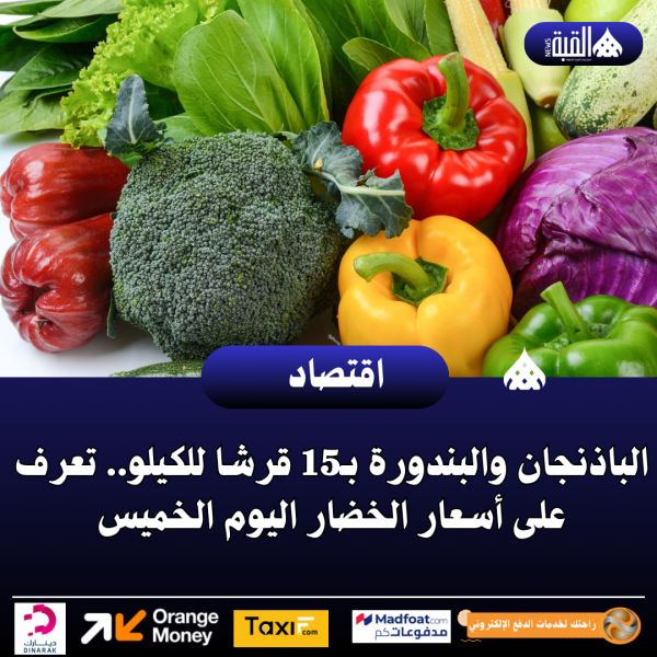 الباذنجان والبندورة بـ15 قرشا للكيلو.. تعرف على أسعار الخضار اليوم الخميس