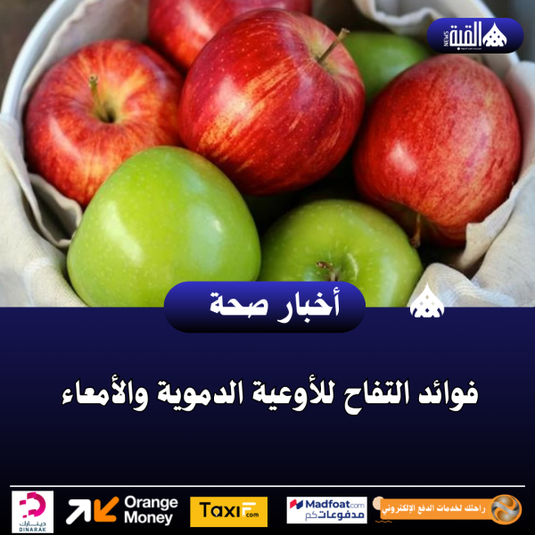 فوائد التفاح للأوعية الدموية والأمعاء