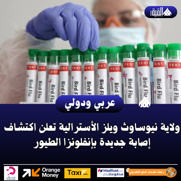ولاية نيوساوث ويلز الأسترالية تعلن اكتشاف إصابة جديدة بإنفلونزا الطيور