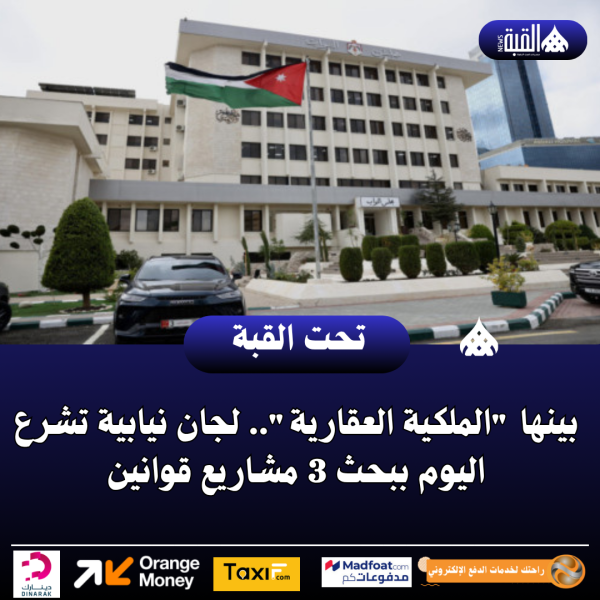 بينها الملكية العقارية.. لجان نيابية تشرع اليوم ببحث 3 مشاريع قوانين