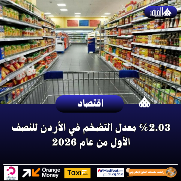 2.03 معدل التضخم في الأردن للنصف الأول من عام 2026