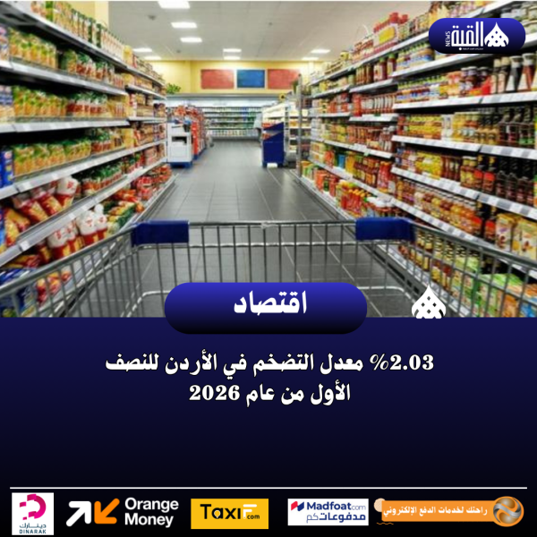2.03 معدل التضخم في الأردن للنصف الأول من عام 2026