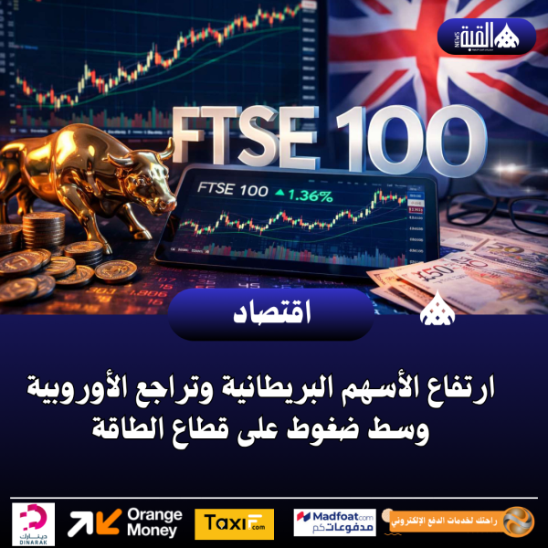 ارتفاع الأسهم البريطانية وتراجع الأوروبية وسط ضغوط على قطاع الطاقة