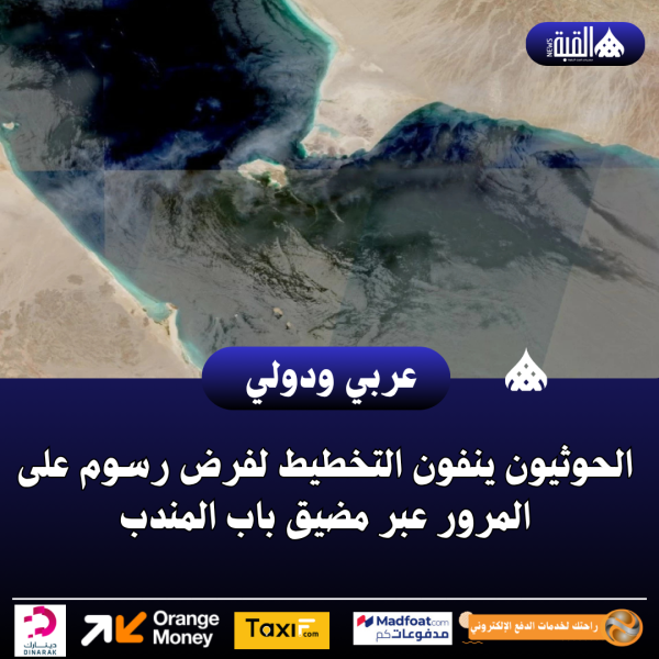 الحوثيون ينفون التخطيط لفرض رسوم على المرور عبر مضيق باب المندب