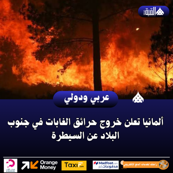 ألمانيا تعلن خروج حرائق الغابات في جنوب البلاد عن السيطرة