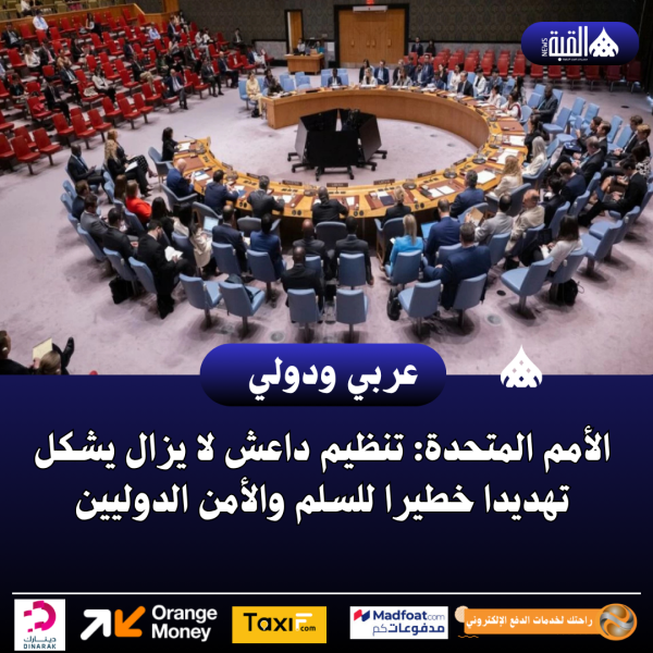 الأمم المتحدة: تنظيم داعش لا يزال يشكل تهديدا خطيرا للسلم والأمن الدوليين