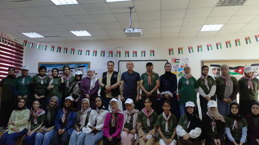 انطلاق معسكر الكشافة والمرشدات في مركز شابات المزار الشمالي ضمن معسكرات الحسين للعمل والبناء 2026