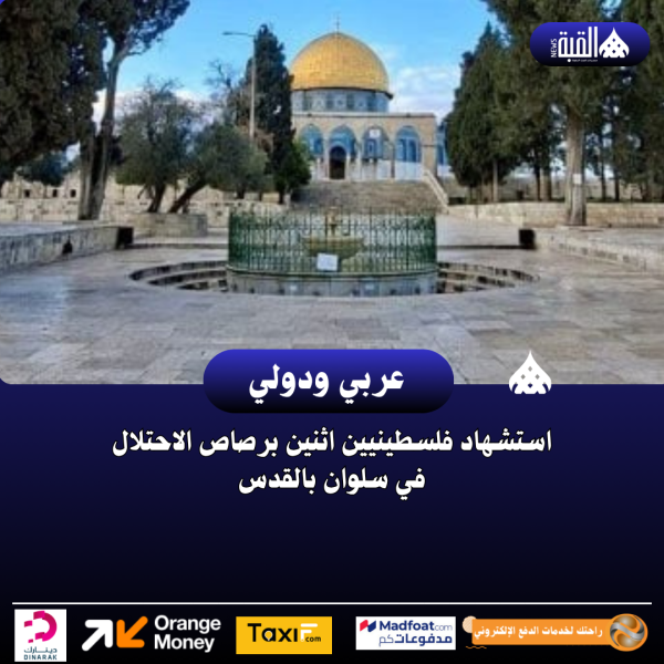 استشهاد فلسطينيين اثنين برصاص الاحتلال في سلوان بالقدس
