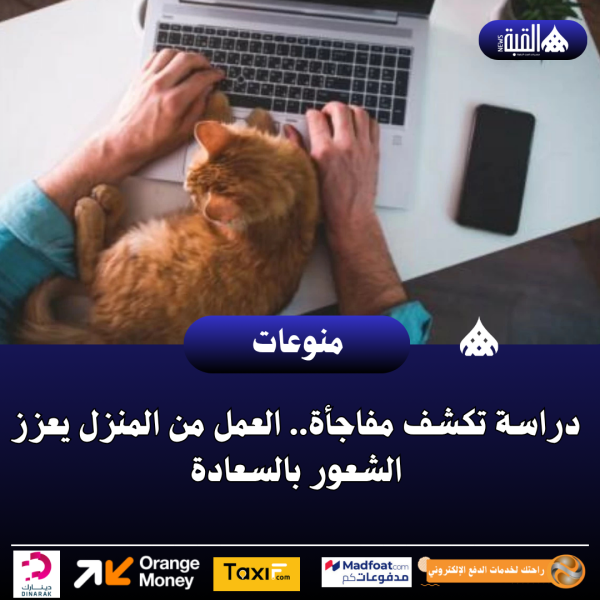 دراسة تكشف مفاجأة.. العمل من المنزل يعزز الشعور بالسعادة