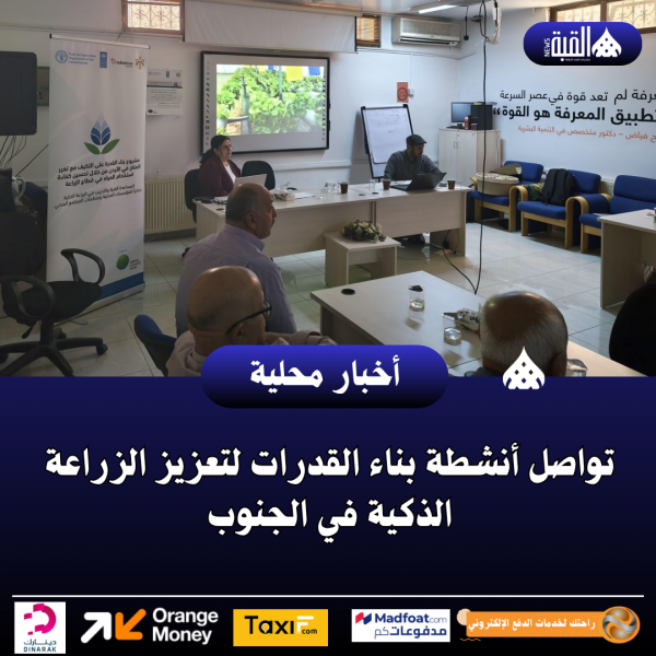 تواصل أنشطة بناء القدرات لتعزيز الزراعة الذكية في الجنوب
