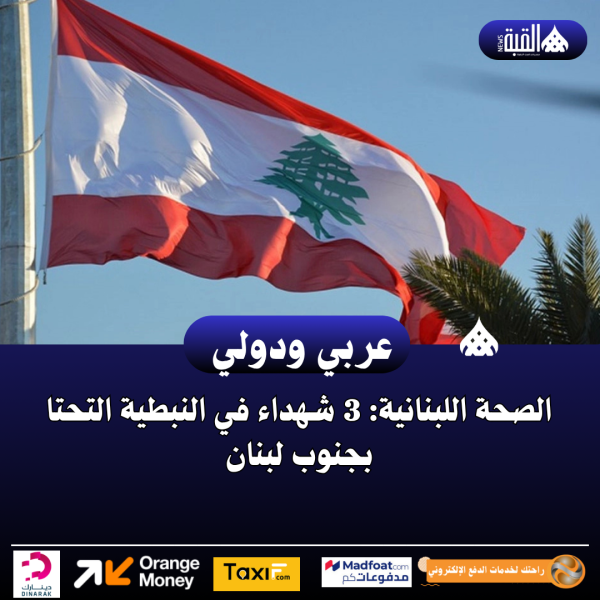 الصحة اللبنانية: 3 شهداء في النبطية التحتا بجنوب لبنان